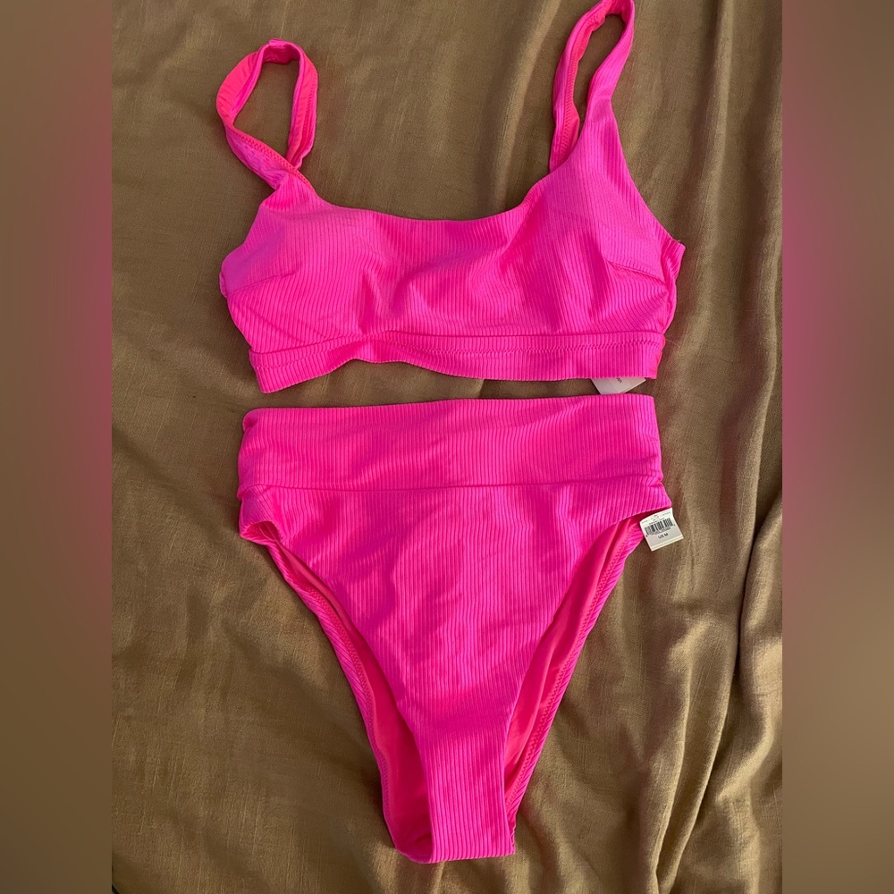 NWT Aerie hot pink bathing suit